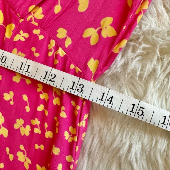 French Connection Bonita Draped Mixed Printed Midi Dress 2 - Picture 10 of 13